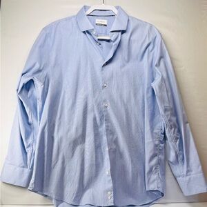 Calibrate Sky Blue Dress button‎ up long sleeve Shirt